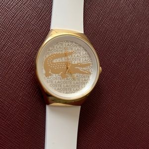 Lacoste Women's Gold Watch 2000807 Quartz Logo Dial